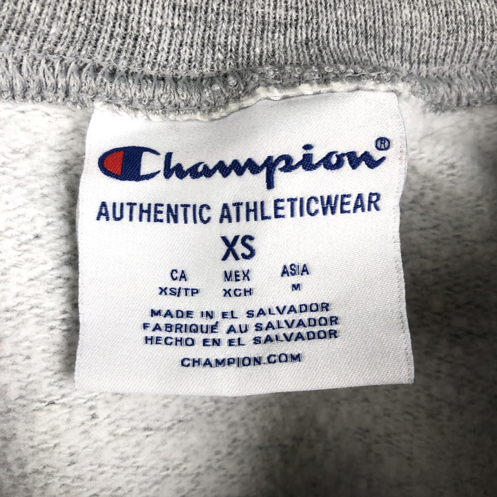 Champion Authentic Athletic Wear College Sweatshirt, Men's Size XS (approx.) cotton gray type Vintage Second Hand