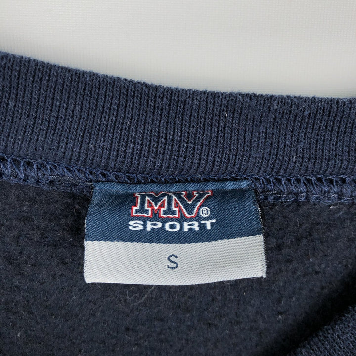 MV SPORT College Sweatshirt (Men's Size S) unclear navy blue type Vintage Second Hand