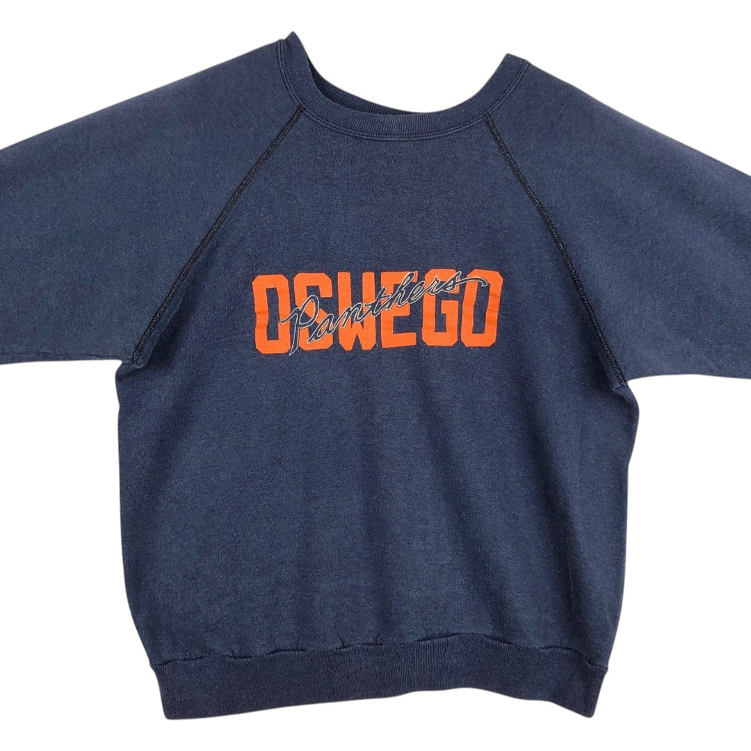 College sweatshirt, women's size M (approx.), vintage. unclear navy blue type Vintage Second Hand