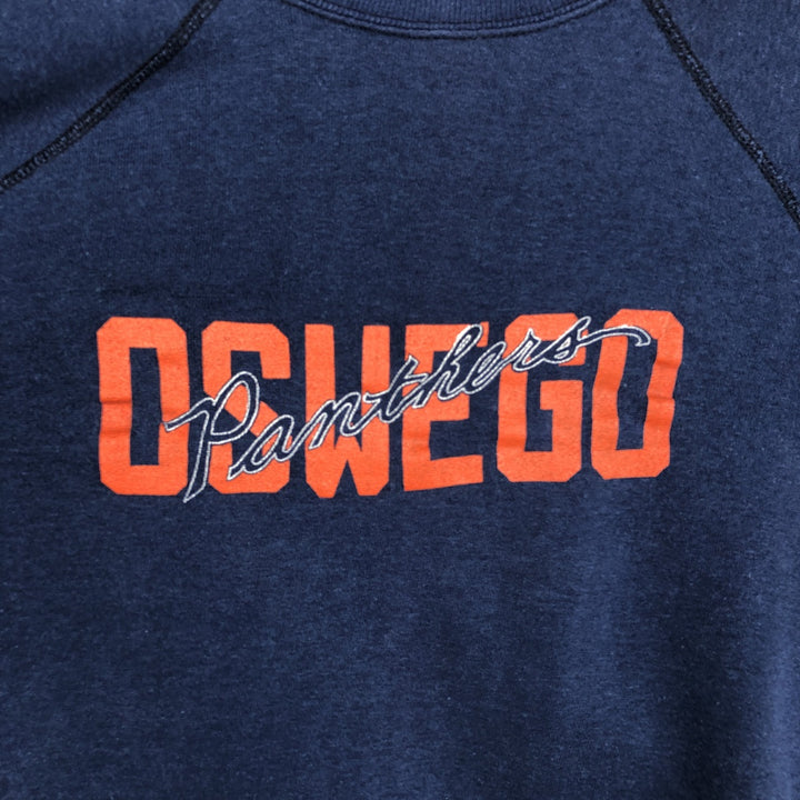 College sweatshirt, women's size M (approx.), vintage. unclear navy blue type Vintage Second Hand