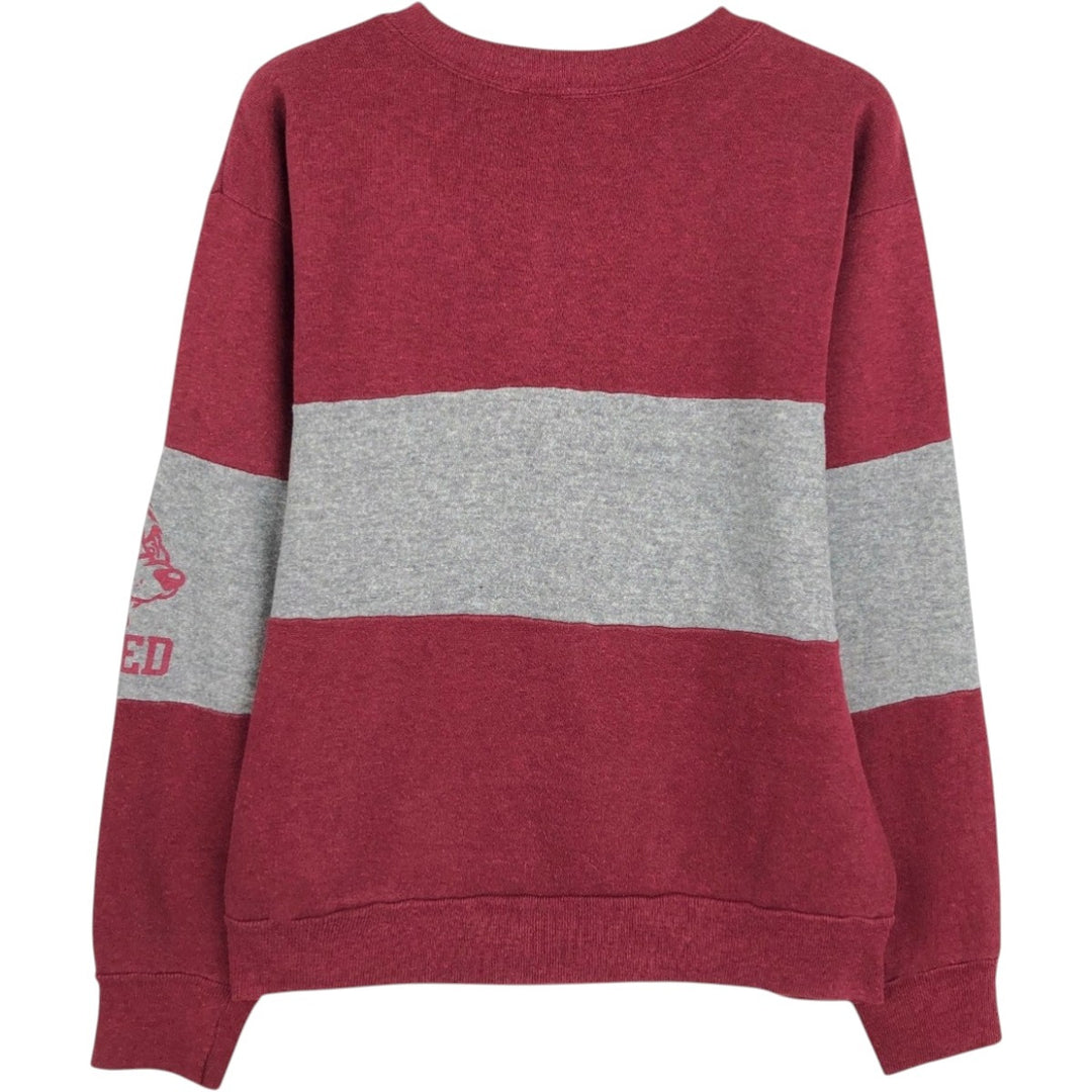 CORNELL College Character Sweatshirt, Made in USA, Women's Size S (Equivalent), Vintage acrylic wine-red Vintage Second Hand