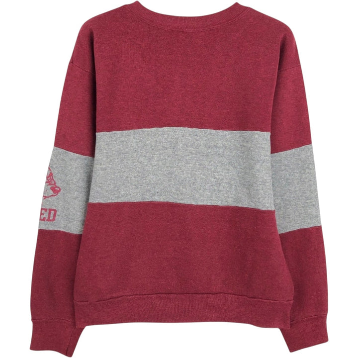 CORNELL College Character Sweatshirt, Made in USA, Women's Size S (Equivalent), Vintage acrylic wine-red Vintage Second Hand