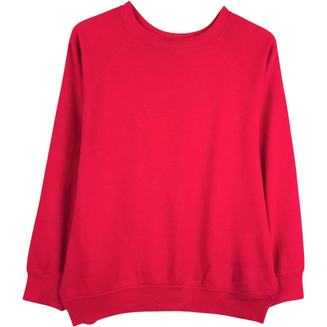 80s-90'S College Sweatshirt, Made in USA, Women's Size M (Equivalent), Vintage acrylic red type Vintage Second Hand