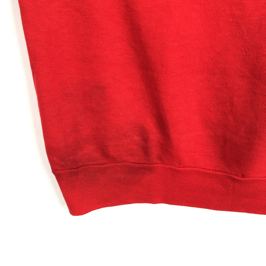 80s-90'S College Sweatshirt, Made in USA, Women's Size M (Equivalent), Vintage acrylic red type Vintage Second Hand
