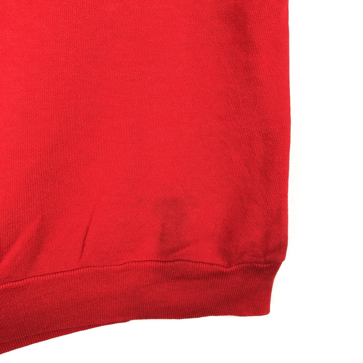 80s-90'S College Sweatshirt, Made in USA, Women's Size M (Equivalent), Vintage acrylic red type Vintage Second Hand
