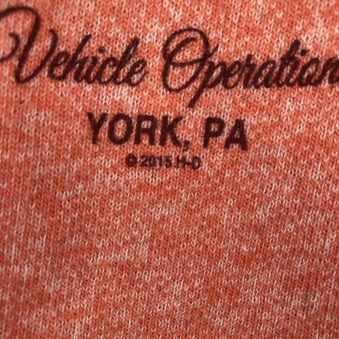 Harley-Davidson Advertising Sweatshirt Pullover Hoodie, Women's Size S (approx.) cotton coral Vintage Second Hand
