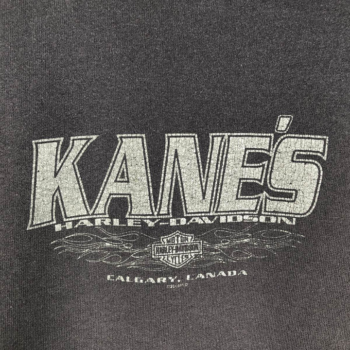 2000'S Harley-Davidson Advertising Sweatshirt Pullover Hoodie, Women's Size XS (approx.) cotton navy blue type Vintage Second Hand