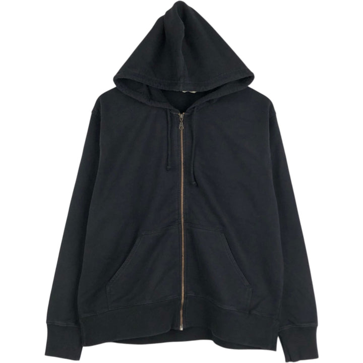 Eddie Bauer full-zip sweatshirt, women's size L (approx.) cotton black type Vintage Second Hand