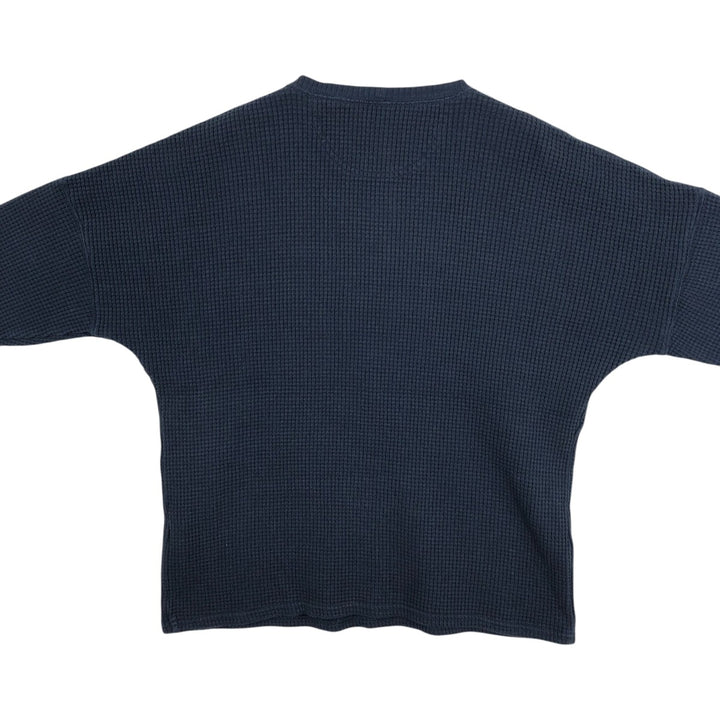 Carhartt Relaxed Fit Thermal Long-Sleeve T-Shirt, Waffle Pattern, Women's Size XL (approx.) cotton navy blue type Vintage Second Hand