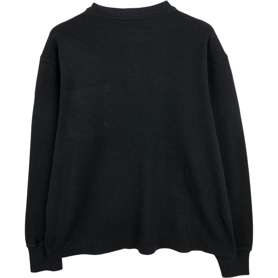Carhartt Relaxed Fit Henley Neck Thermal Long Tee, Honeycomb, Men's Size M cotton black type Vintage Second Hand