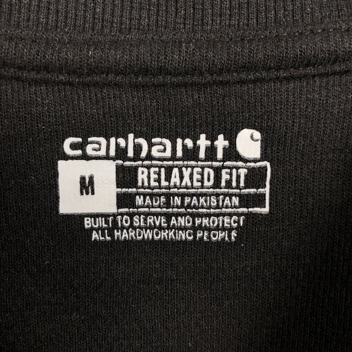 Carhartt Relaxed Fit Henley Neck Thermal Long Tee, Honeycomb, Men's Size M cotton black type Vintage Second Hand