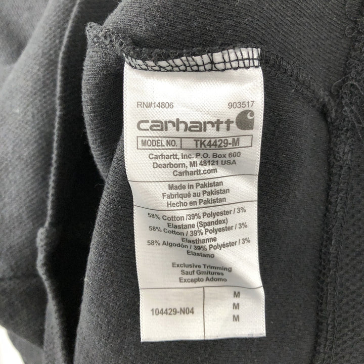 Carhartt Relaxed Fit Henley Neck Thermal Long Tee, Honeycomb, Men's Size M cotton black type Vintage Second Hand