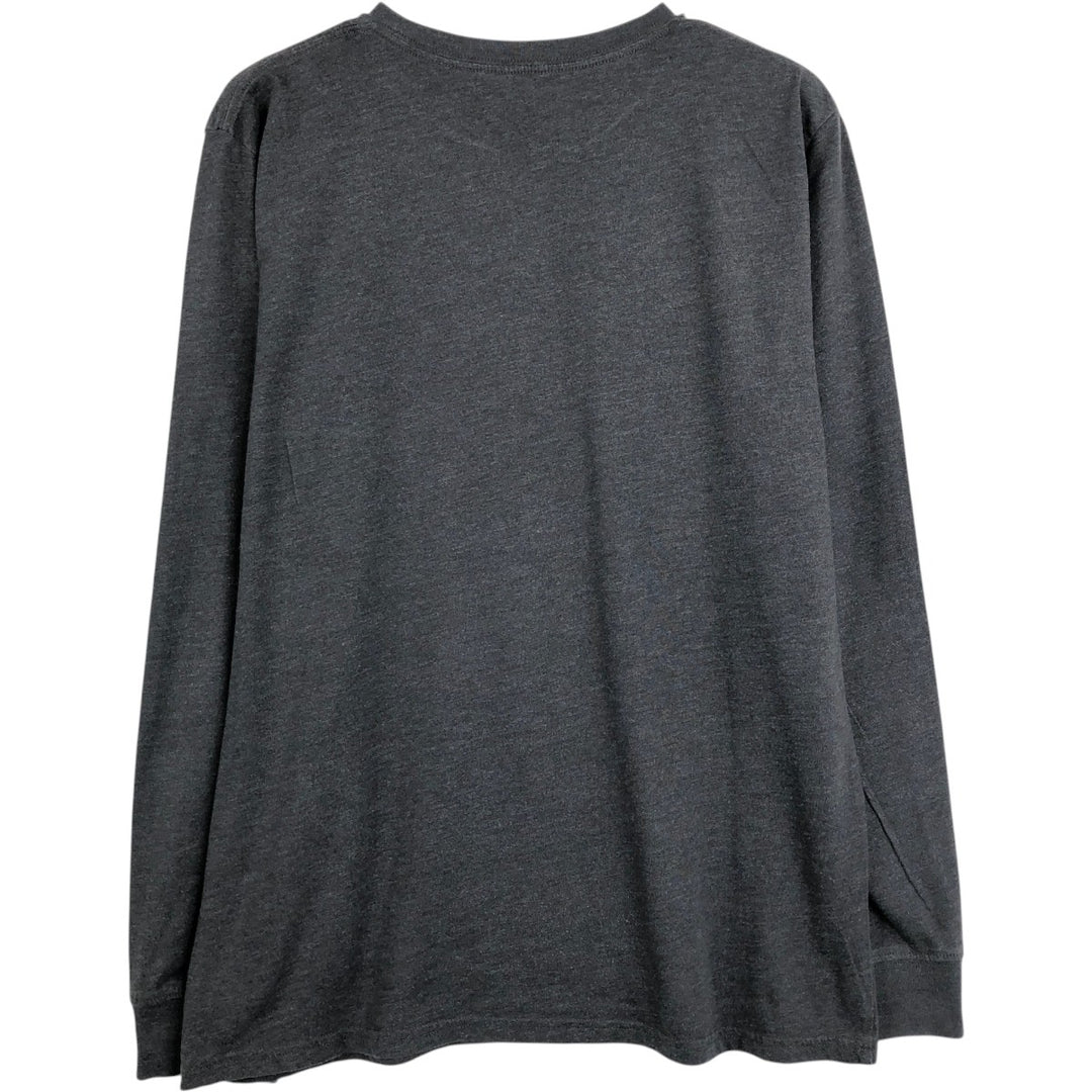 Carhartt Long-Sleeve T-Shirt (Women's Size L) cotton Charcoal Vintage Second Hand