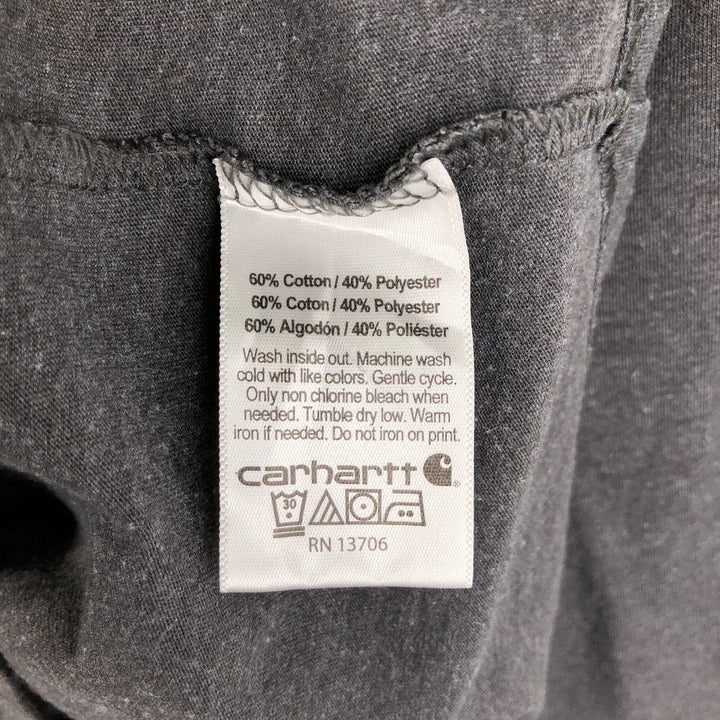 Carhartt Long-Sleeve T-Shirt (Women's Size L) cotton Charcoal Vintage Second Hand