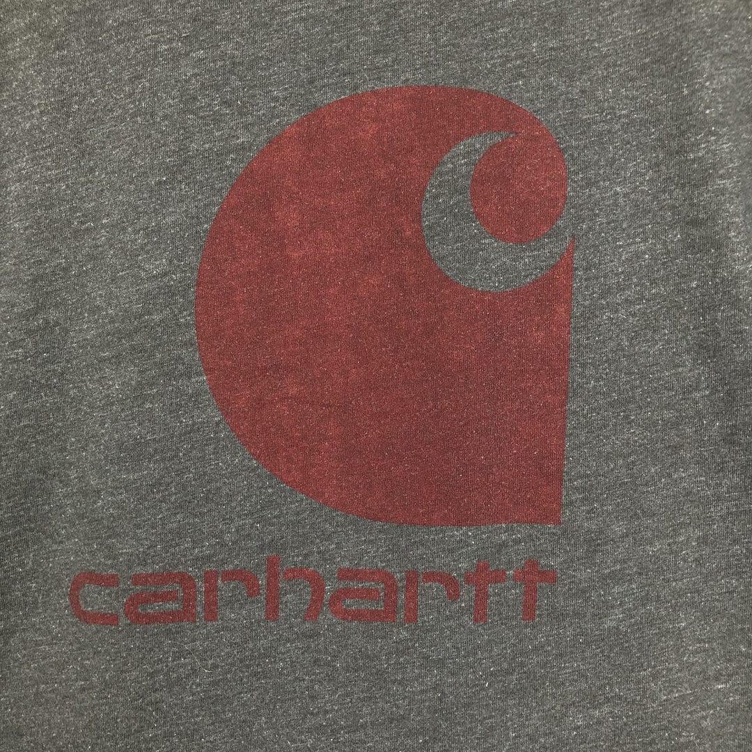 Carhartt Long-Sleeve T-Shirt (Women's Size L) cotton Charcoal Vintage Second Hand