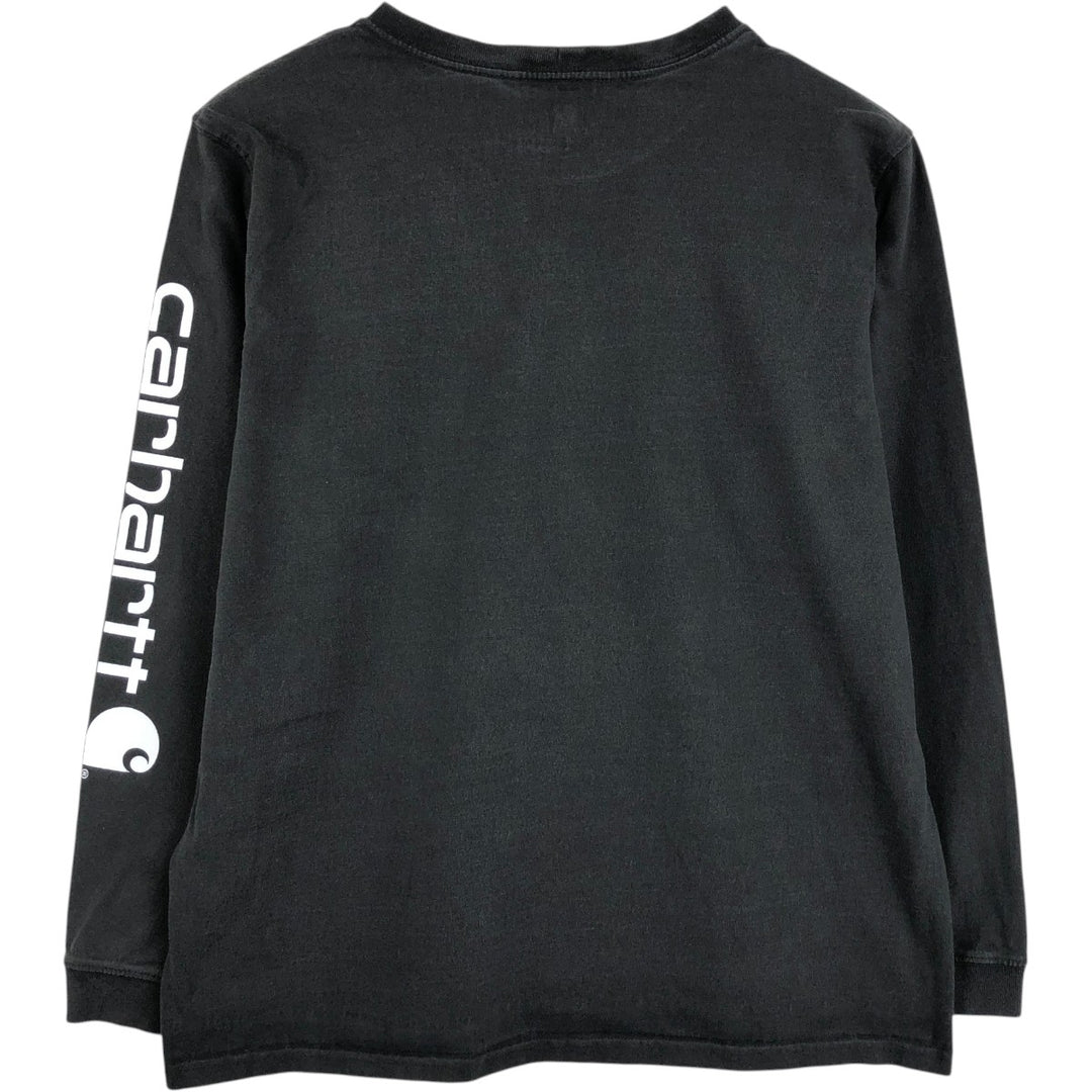 Carhartt ORIGINAL FIT Long-Sleeve T-Shirt (Women's Size L) cotton black type Vintage Second Hand