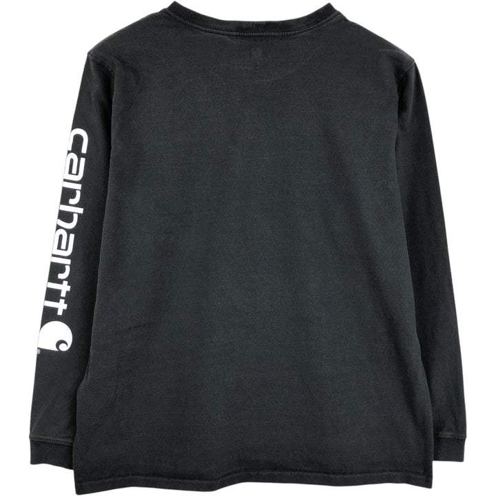 Carhartt ORIGINAL FIT Long-Sleeve T-Shirt (Women's Size L) cotton black type Vintage Second Hand