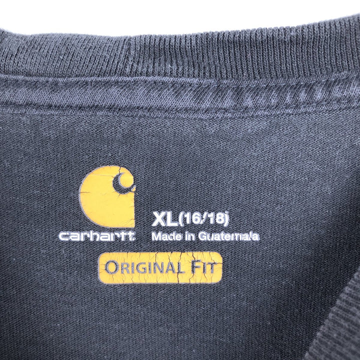 Carhartt ORIGINAL FIT Long-Sleeve T-Shirt (Women's Size L) cotton black type Vintage Second Hand