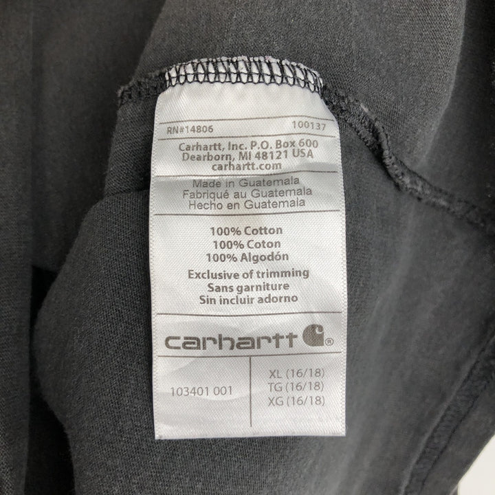 Carhartt ORIGINAL FIT Long-Sleeve T-Shirt (Women's Size L) cotton black type Vintage Second Hand