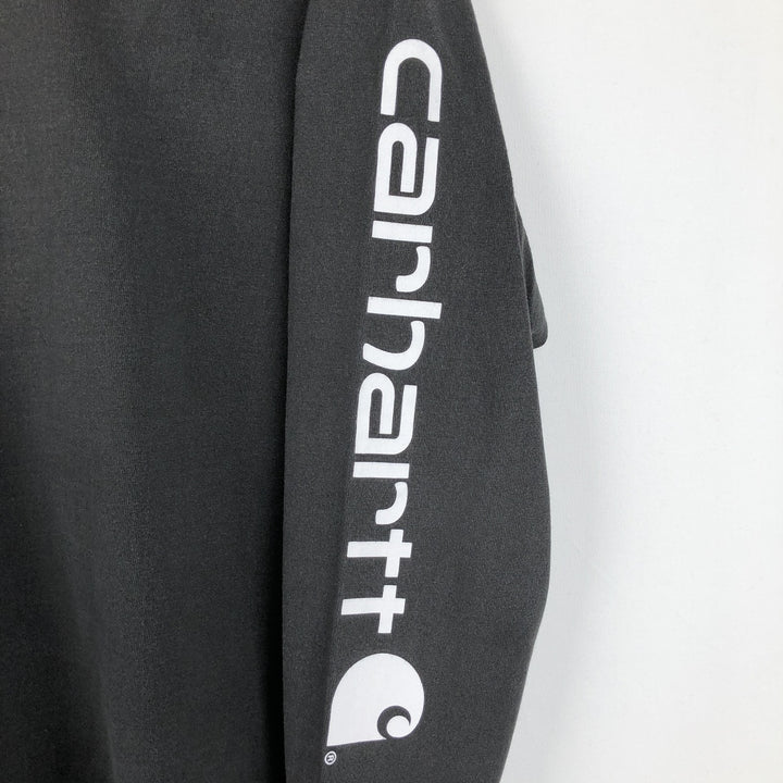 Carhartt ORIGINAL FIT Long-Sleeve T-Shirt (Women's Size L) cotton black type Vintage Second Hand
