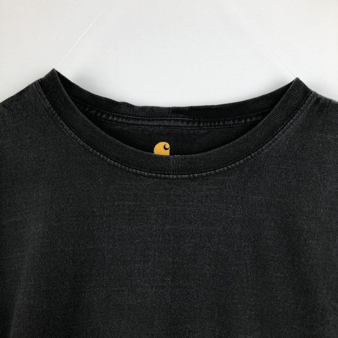 Carhartt ORIGINAL FIT Long-Sleeve T-Shirt (Women's Size L) cotton black type Vintage Second Hand