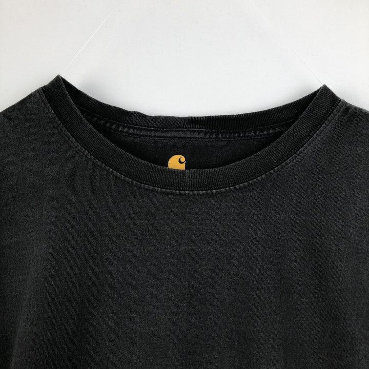 Carhartt ORIGINAL FIT Long-Sleeve T-Shirt (Women's Size L) cotton black type Vintage Second Hand