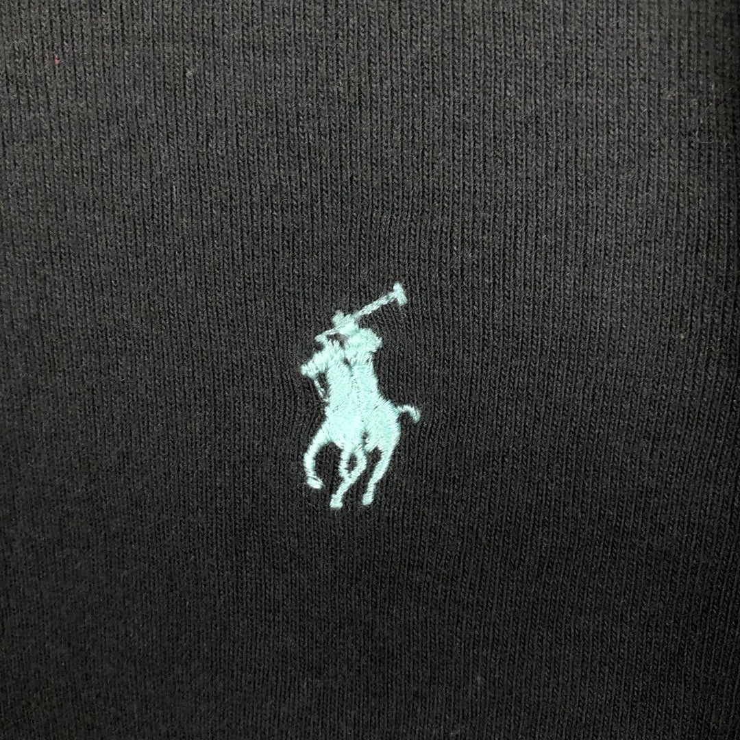 Ralph Lauren RALPH LAUREN SPORT Long T-shirt Long T Women's XL size cotton black type Vintage Second Hand