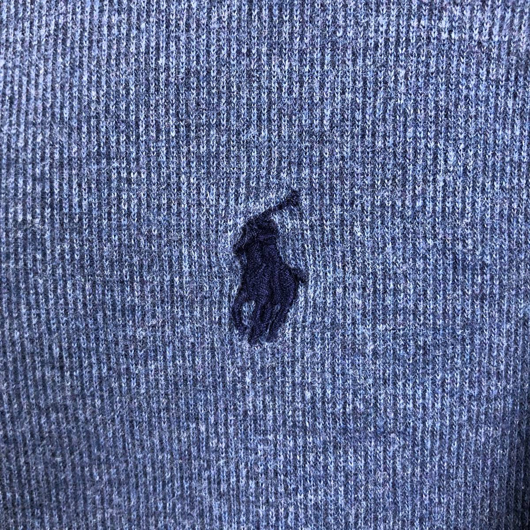 Ralph Lauren POLO RALPH LAUREN long-sleeved T-shirt, women's size M cotton Navy blue Vintage Second Hand