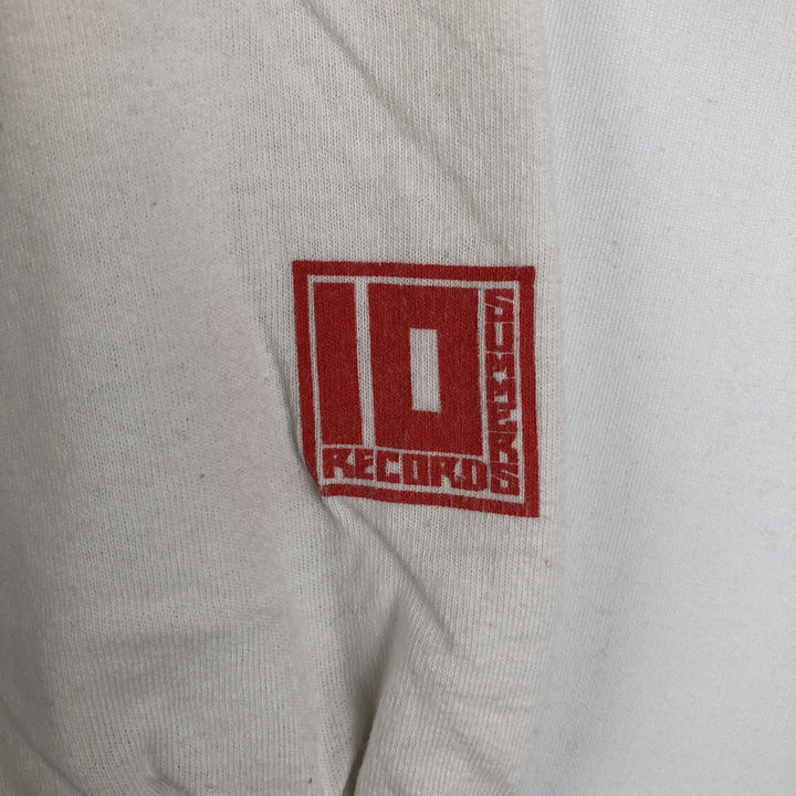 ELLA MAI Long-Sleeve Wrap T-Shirt (Women's XL equivalent) cotton white type Vintage Second Hand