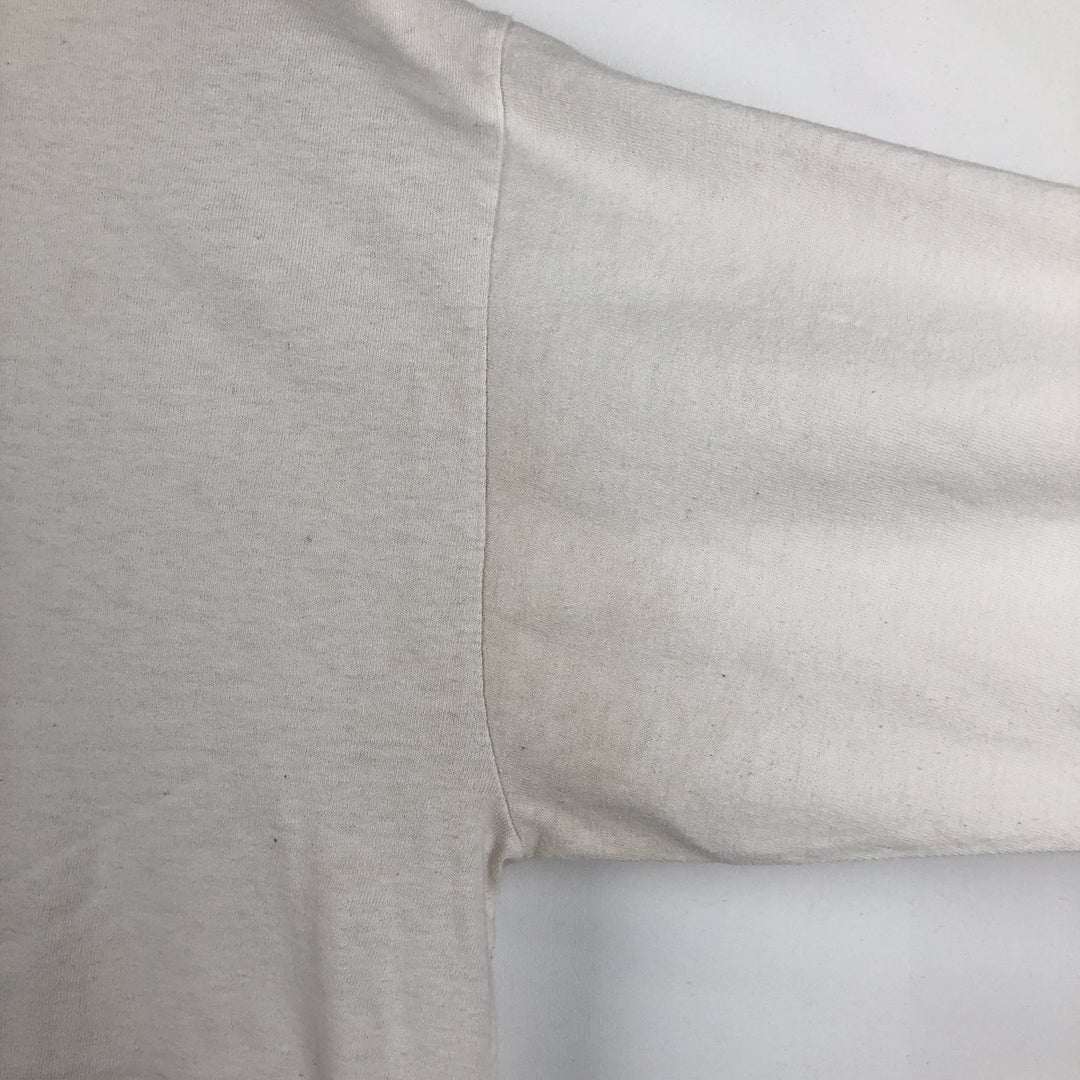 ELLA MAI Long-Sleeve Wrap T-Shirt (Women's XL equivalent) cotton white type Vintage Second Hand
