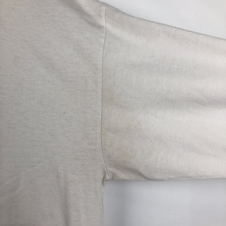 ELLA MAI Long-Sleeve Wrap T-Shirt (Women's XL equivalent) cotton white type Vintage Second Hand