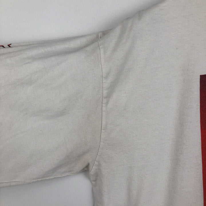 ELLA MAI Long-Sleeve Wrap T-Shirt (Women's XL equivalent) cotton white type Vintage Second Hand