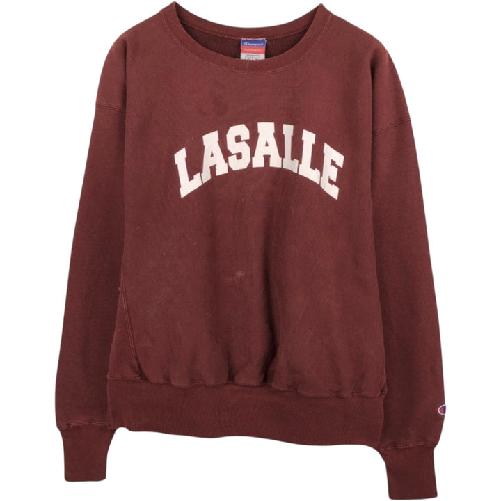 Champion REVERSE WEAVE Reverse Weave College Sweatshirt Trainer Men's XL cotton red type reddish brown Vintage Second Hand