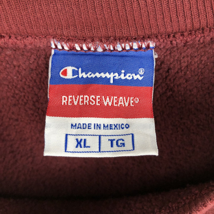 Champion REVERSE WEAVE Reverse Weave College Sweatshirt Trainer Men's XL cotton red type reddish brown Vintage Second Hand