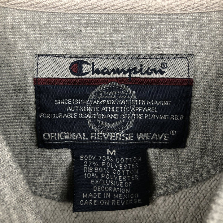 2000'S Champion Premium Reverse Weave College Sweatshirt, Men's Size Medium cotton gray type Vintage Second Hand