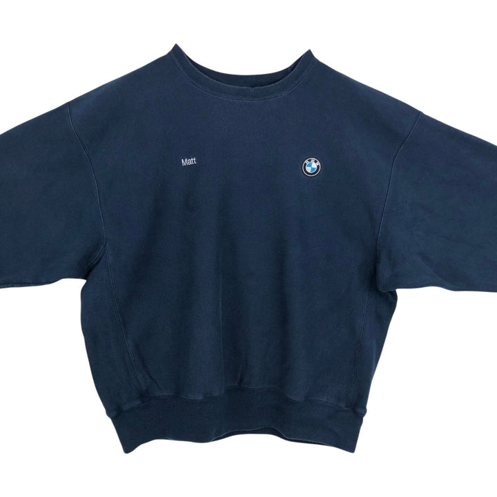 2000'S Champion Premium Reverse Weave Sweatshirt, Men's XL cotton navy blue type Vintage Second Hand
