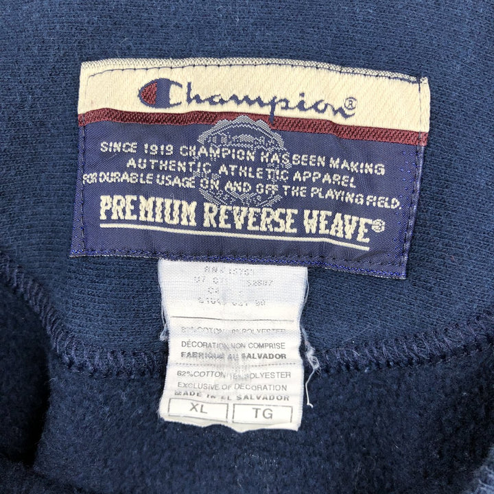 2000'S Champion Premium Reverse Weave Sweatshirt, Men's XL cotton navy blue type Vintage Second Hand