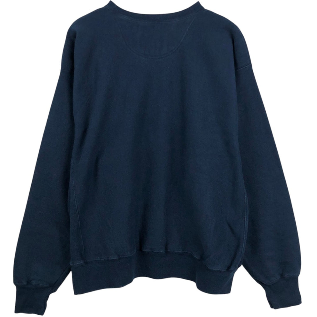 2000'S Champion Premium Reverse Weave Sweatshirt, Men's XL cotton navy blue type Vintage Second Hand