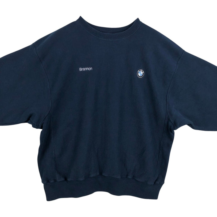 2000'S Champion Premium Reverse Weave Sweatshirt, Men's XL cotton navy blue type Vintage Second Hand