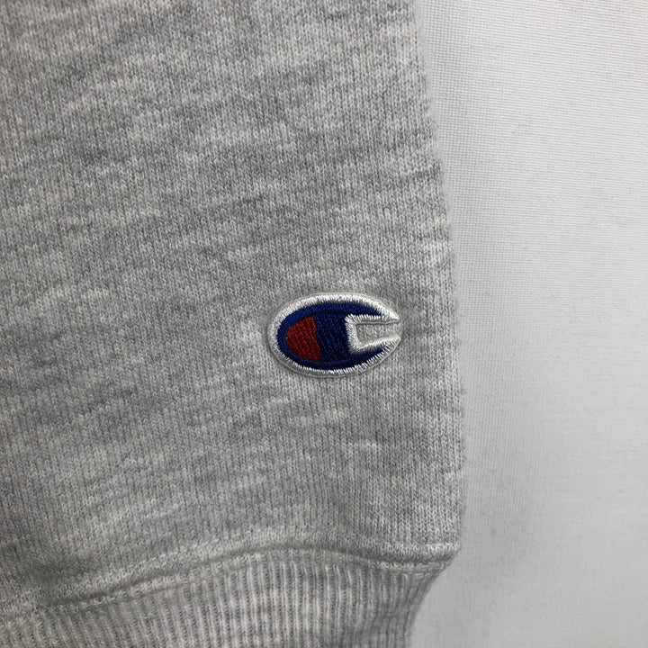 00'S Champion Premium Reverse Weave Advertising Sweatshirt Trainer Men's XL unclear gray type Vintage Second Hand