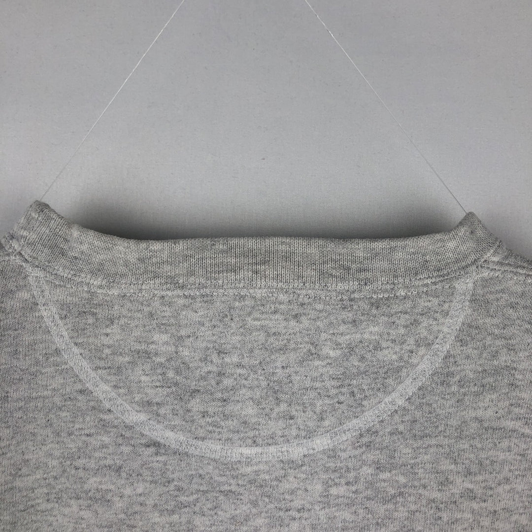90'S Santee Heavyweight College Sweatshirt, Made in USA, Men's Size L (Equivalent), Vintage cotton white type Vintage Second Hand