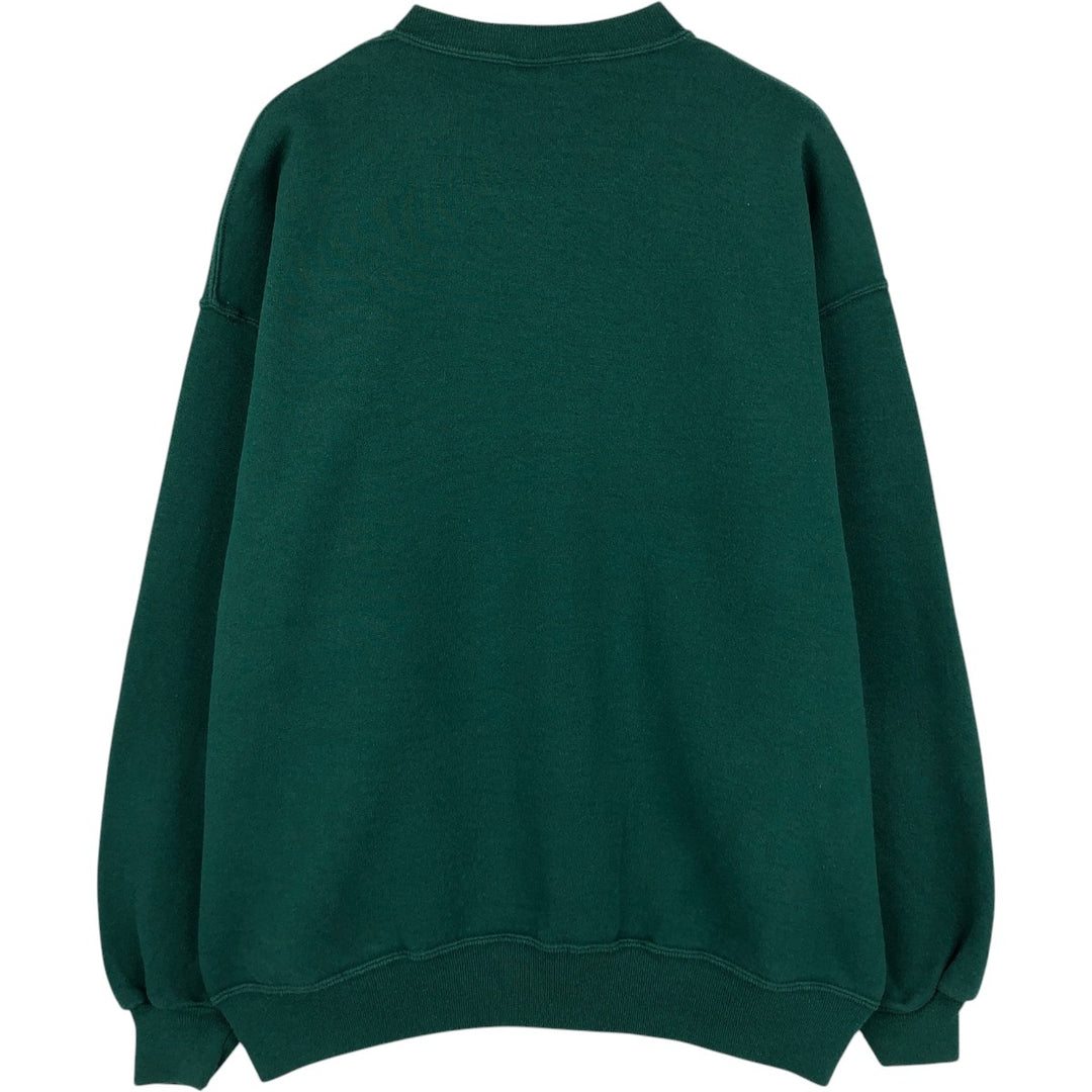 90'S Russell IOWA University of Iowa College Sweatshirt, Made in USA, Men's XL equivalent, Vintage cotton green type Vintage Second Hand