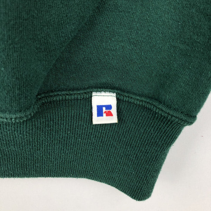90'S Russell IOWA University of Iowa College Sweatshirt, Made in USA, Men's XL equivalent, Vintage cotton green type Vintage Second Hand