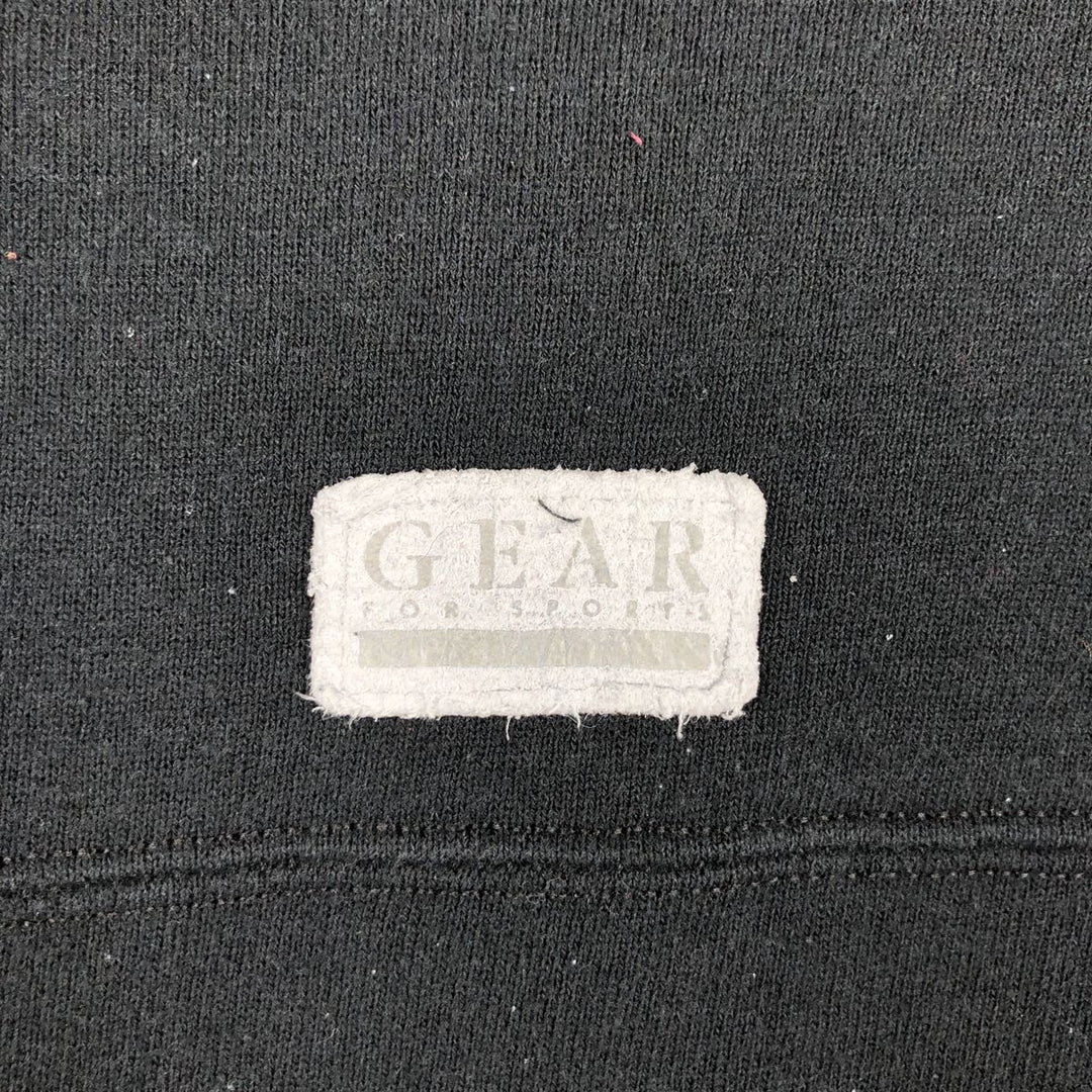 90'S GEAR College Sweatshirt, Made in USA, Men's XL, Vintage cotton black type Vintage Second Hand