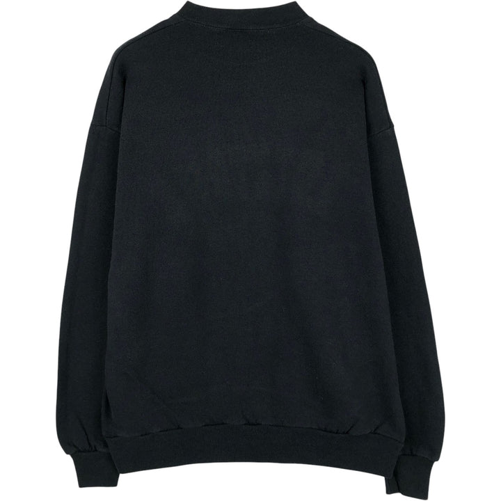 90'S Velva Sheen College Sweatshirt, Made in USA, Men's Size L, Vintage cotton black type Vintage Second Hand