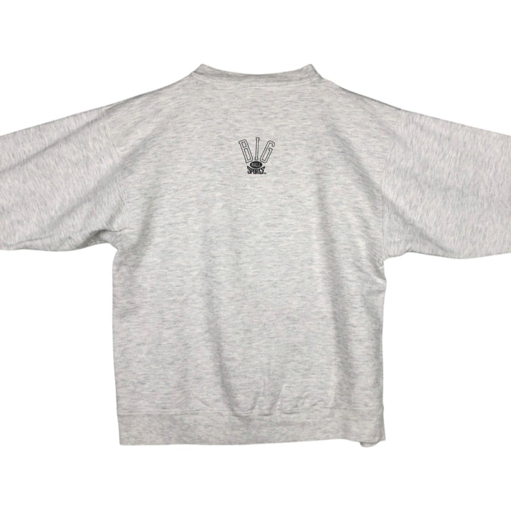 90'S Cotton Deluxe University of Michigan College Sweatshirt, Made in USA, Men's Size L (Equivalent), Vintage cotton gray type Vintage Second Hand