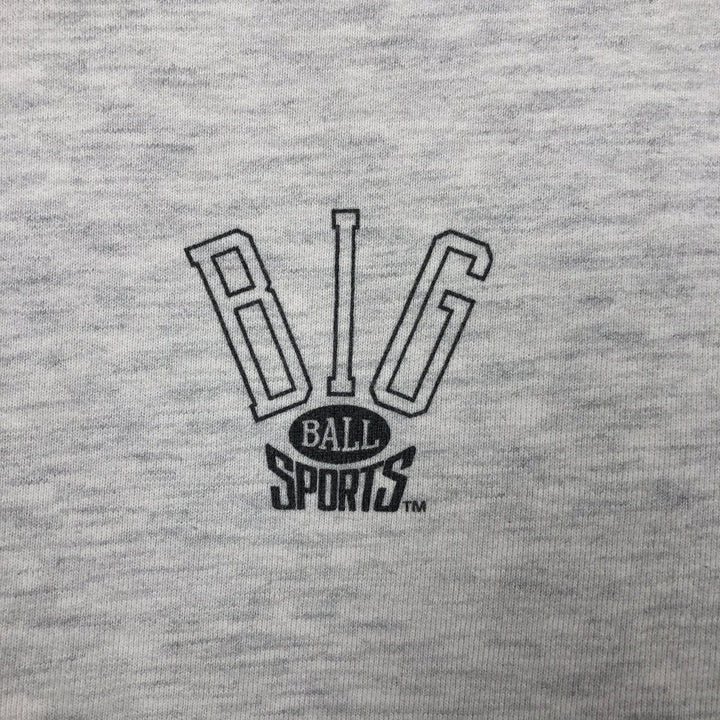 90'S Cotton Deluxe University of Michigan College Sweatshirt, Made in USA, Men's Size L (Equivalent), Vintage cotton gray type Vintage Second Hand