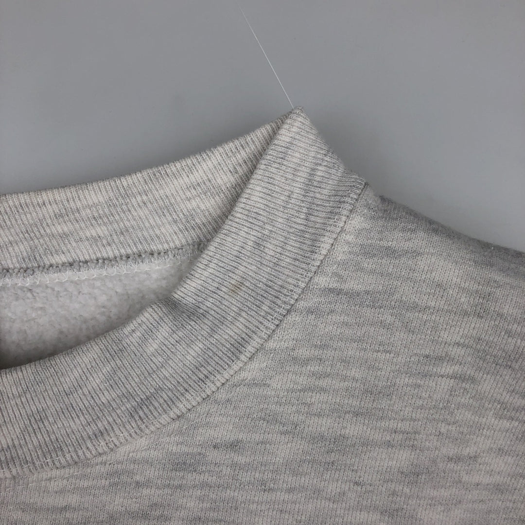 90'S Cotton Deluxe University of Michigan College Sweatshirt, Made in USA, Men's Size L (Equivalent), Vintage cotton gray type Vintage Second Hand