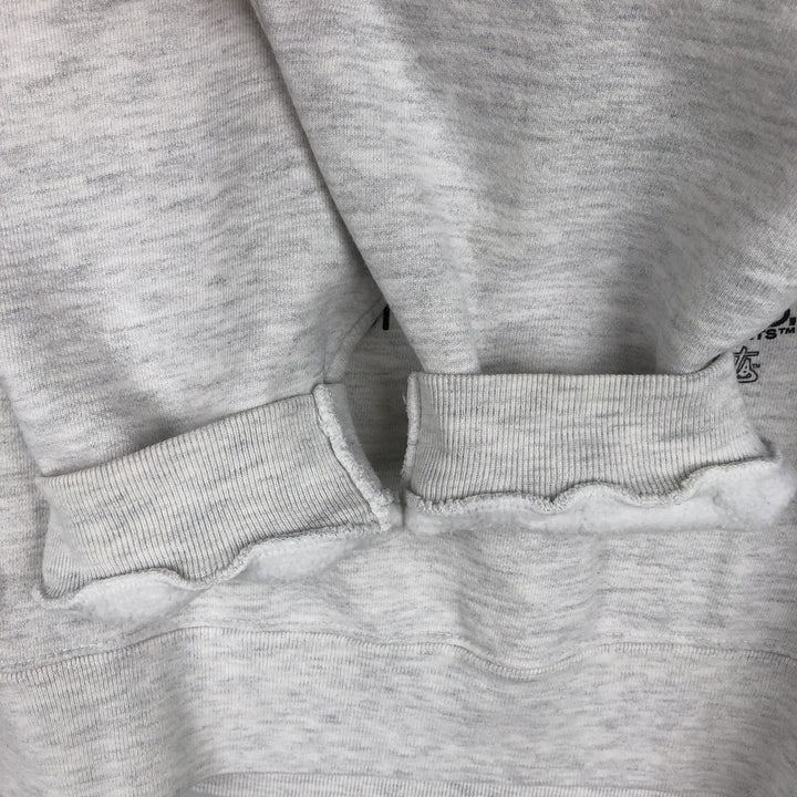 90'S Cotton Deluxe University of Michigan College Sweatshirt, Made in USA, Men's Size L (Equivalent), Vintage cotton gray type Vintage Second Hand