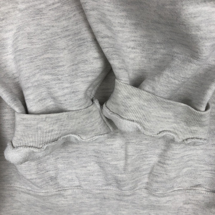 90'S Cotton Deluxe University of Michigan College Sweatshirt, Made in USA, Men's Size L (Equivalent), Vintage cotton gray type Vintage Second Hand